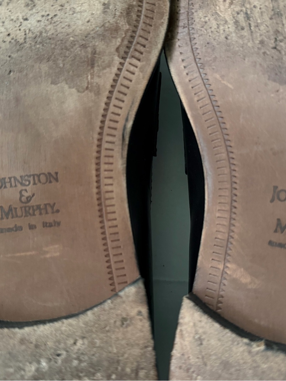 Johnston & Murphy Black Leather Tassel Loafers - Picture 6 of 6